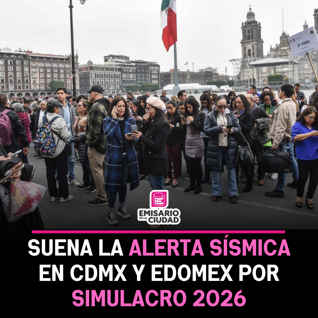 Suena la alerta sísmica en CDMX y Edomex por simulacro 2026